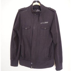 Angelo Litrico Black Moto Bomber Jacket Size M